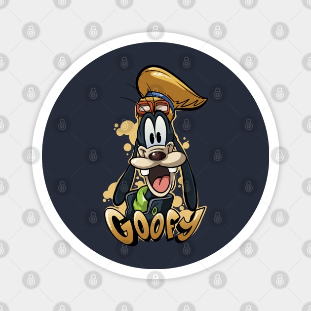 Goopy Dog Vintage Cartoon Magnet by KNTG